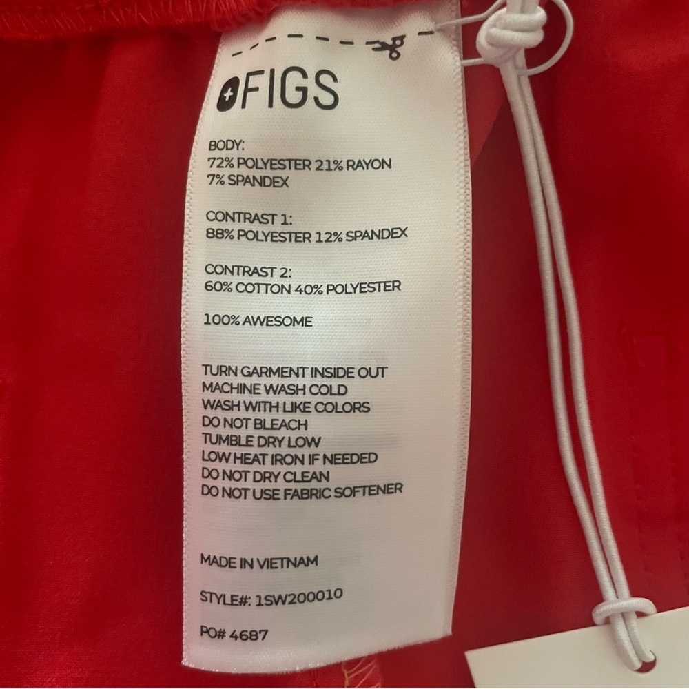 Figs Hibiscus Pride High Waisted Zamola Joggers Scrub Pants Size 4XL NWT - Picture 7 of 9
